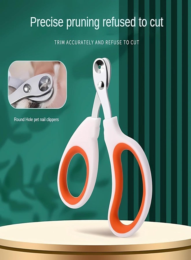 HILDA Circular Cut Hole Cat Nail Clippers Professional Round Hole pet Nail Clipper Avoid Over Cutting Pet Nail Clippers Grooming Tool for cat, Chinchilla, Bird (Multicolour) - Image 5